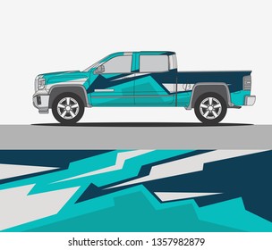 Truck Wrap Design Template Stock Vector (Royalty Free) 1357982876