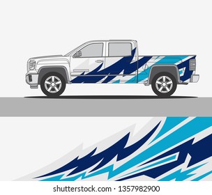 Truck wrap design template