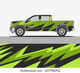 Truck Wrap Design Template Stock Vector (Royalty Free) 1357982912