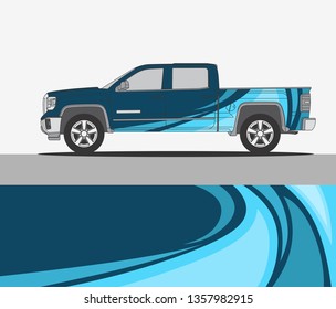 Truck wrap design template