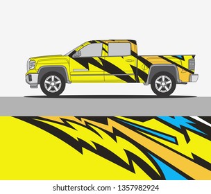 Truck wrap design template