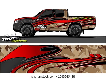 truck wrap design vector. abstract background for vehicle vinyl branding