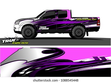 truck wrap design vector. abstract background for vehicle vinyl branding