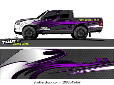 truck wrap design vector. abstract background for vehicle vinyl branding