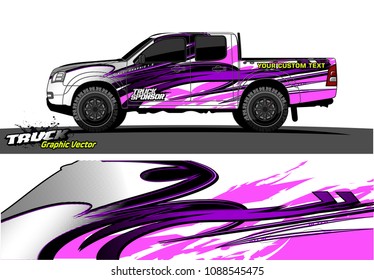 truck wrap design vector. abstract background for vehicle vinyl branding