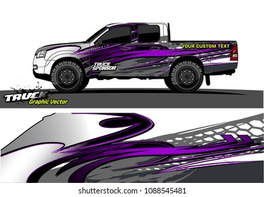 truck wrap design vector. abstract background for vehicle vinyl branding