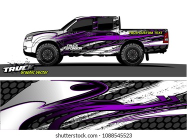 truck wrap design vector. abstract background for vehicle vinyl branding