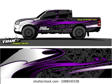 truck wrap design vector. abstract background for vehicle vinyl branding