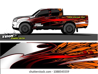 truck wrap design vector. abstract background for vehicle vinyl branding