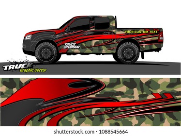 truck wrap design vector. abstract background for vehicle vinyl branding