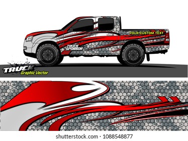 truck wrap design vector. abstract background for vehicle vinyl branding