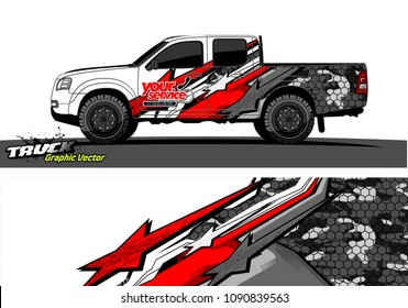 truck wrap design vector. abstract background for vehicle vinyl branding
