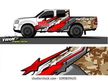 truck wrap design vector. abstract background for vehicle vinyl branding
