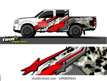 truck wrap design vector. abstract background for vehicle vinyl branding
