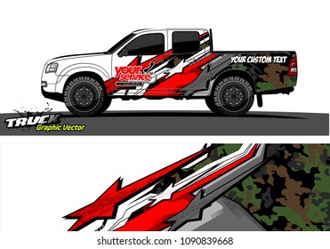 truck wrap design vector. abstract background for vehicle vinyl branding

