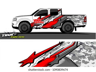 truck wrap design vector. abstract background for vehicle vinyl branding

