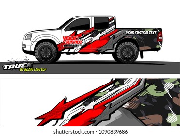truck wrap design vector. abstract background for vehicle vinyl branding
