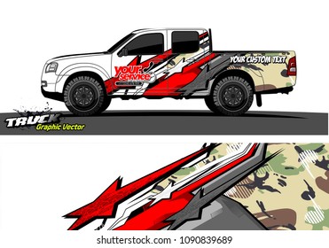 truck wrap design vector. abstract background for vehicle vinyl branding

