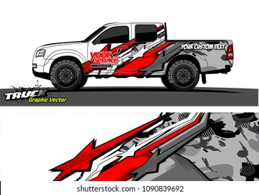 truck wrap design vector. abstract background for vehicle vinyl branding
