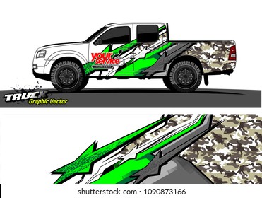 
truck wrap design vector. abstract background for vehicle vinyl branding