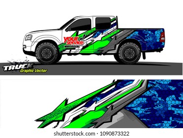 
truck wrap design vector. abstract background for vehicle vinyl branding