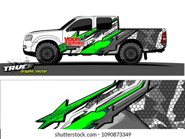 
truck wrap design vector. abstract background for vehicle vinyl branding