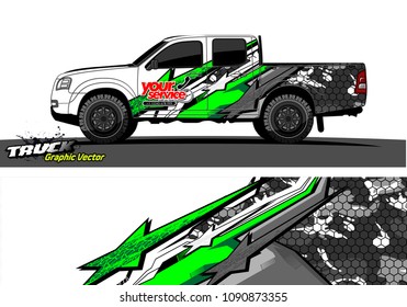 
truck wrap design vector. abstract background for vehicle vinyl branding