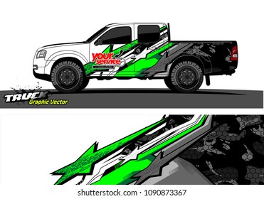 
truck wrap design vector. abstract background for vehicle vinyl branding