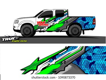 
truck wrap design vector. abstract background for vehicle vinyl branding