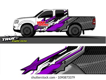 
truck wrap design vector. abstract background for vehicle vinyl branding
