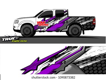 
truck wrap design vector. abstract background for vehicle vinyl branding