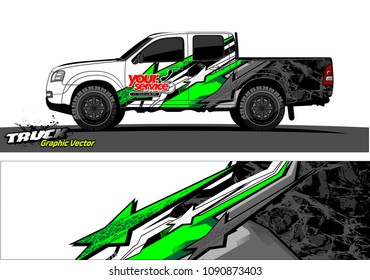 
truck wrap design vector. abstract background for vehicle vinyl branding