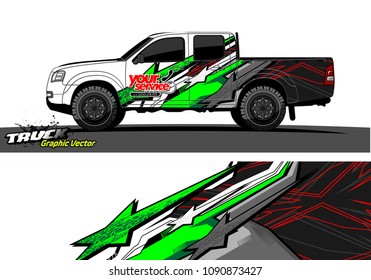 
truck wrap design vector. abstract background for vehicle vinyl branding