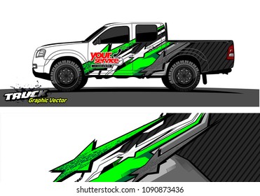 
truck wrap design vector. abstract background for vehicle vinyl branding