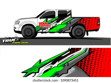 
truck wrap design vector. abstract background for vehicle vinyl branding