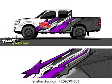 
truck wrap design vector. abstract background for vehicle vinyl branding