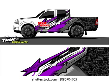 
truck wrap design vector. abstract background for vehicle vinyl branding