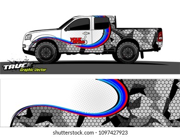 truck wrap design vector. abstract background for vehicle vinyl branding
