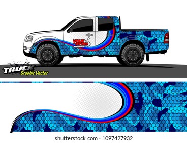 truck wrap design vector. abstract background for vehicle vinyl branding