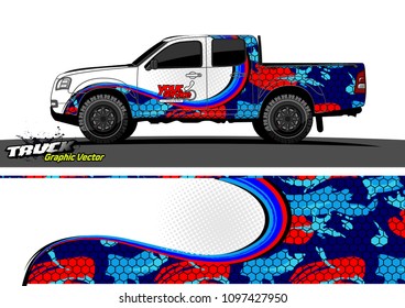 truck wrap design vector. abstract background for vehicle vinyl branding