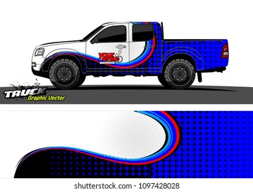 truck wrap design vector. abstract background for vehicle vinyl branding