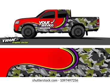 truck wrap design vector. abstract background for vehicle vinyl branding