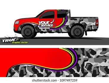 truck wrap design vector. abstract background for vehicle vinyl branding