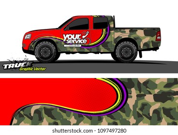 truck wrap design vector. abstract background for vehicle vinyl branding