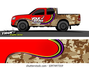 truck wrap design vector. abstract background for vehicle vinyl branding