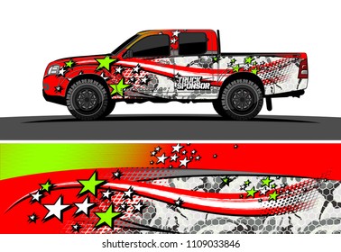 truck wrap design vector. abstract background for vehicle vinyl branding