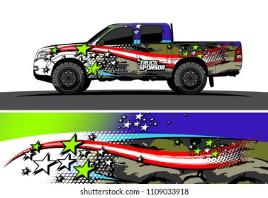 truck wrap design vector. abstract background for vehicle vinyl branding