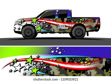 truck wrap design vector. abstract background for vehicle vinyl branding