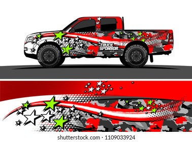 truck wrap design vector. abstract background for vehicle vinyl branding