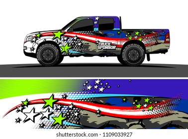 truck wrap design vector. abstract background for vehicle vinyl branding